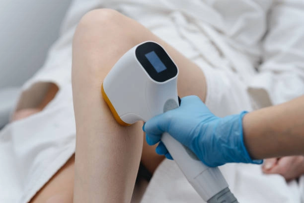 woman undergoing hair removal