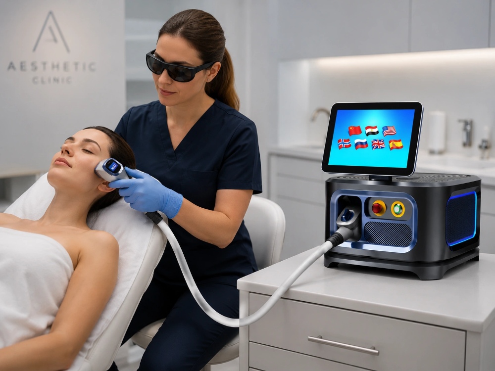 a woman undergoing full-body hair removal