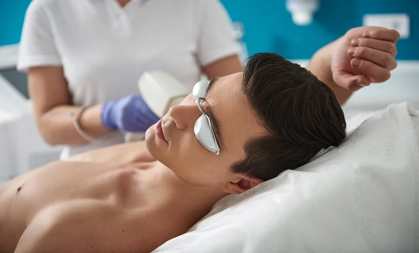 full body hair removal for a man