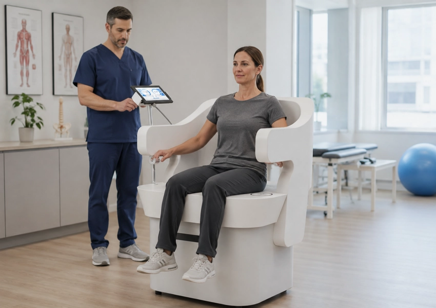 the woman is using DEPMAX