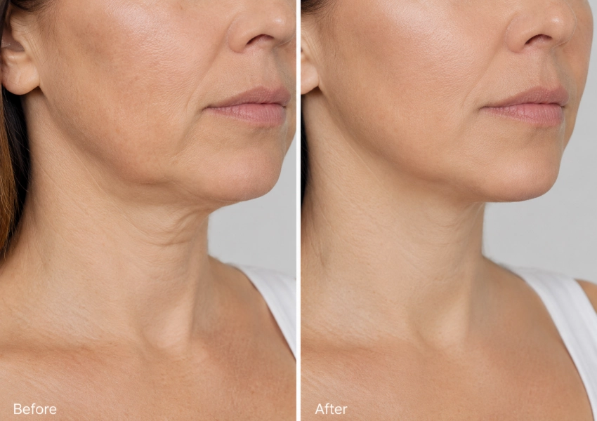 face and neck wrinkle comparison